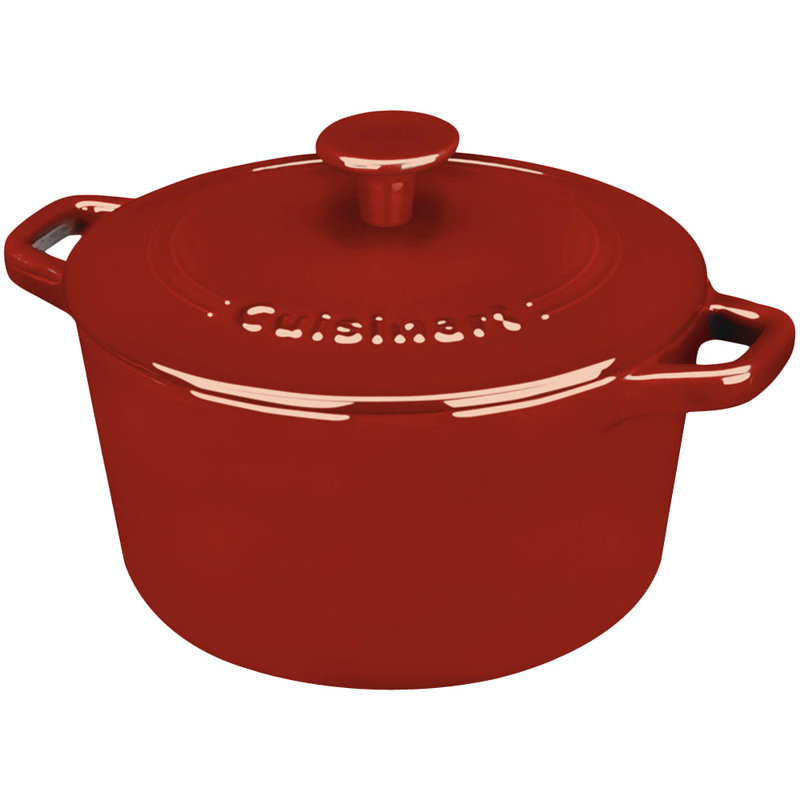 Chef's Classic Enamel on Steel Round Casserole Cookware with Cover